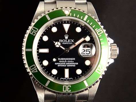 rolex submariner ghiera verde anno 2009|rolex submariner verde.